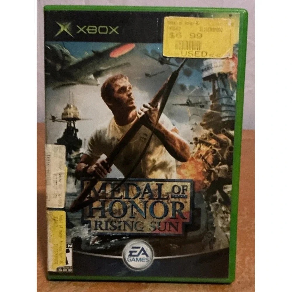 Medal of Honor: Rising Sun Xbox (2003) CIB w/ Case Manual, Disc Scratched,